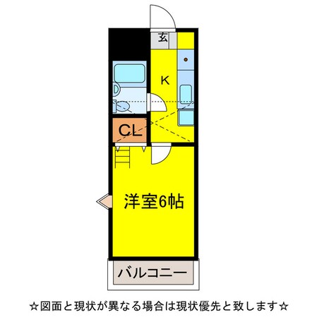 ｸﾞﾘｰﾝｳﾞｨﾗ東七栄1の物件間取画像